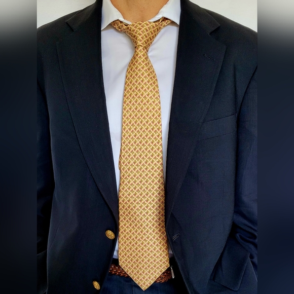 Salvatore Ferragamo Luxury Men's NeckTie Authentic 100%Silk Melon/Kiwi 58